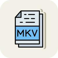 Mkv Vector Icon Design