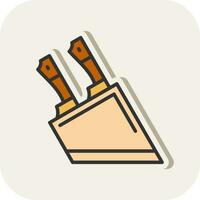 Knife block Vector Icon Design