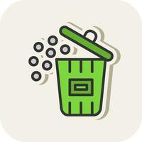 basura vector icono diseño