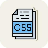Css File Format Vector Icon Design