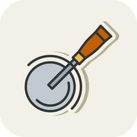 Pizza cutter Vector Icon Design