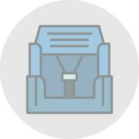 Car seat Vector Icon Design