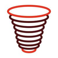 Windstorm Vector Thick Line Two Color Icons For Personal And Commercial Use.