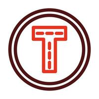 Junction Vector Thick Line Two Color Icons For Personal And Commercial Use.