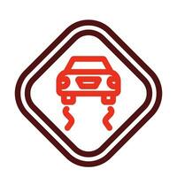 Slippery Vector Thick Line Two Color Icons For Personal And Commercial Use.