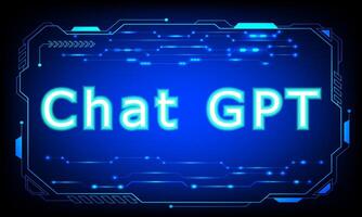 concept Chat GPT of digital new technology vector illustration