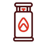 Propane Vector Thick Line Two Color Icons For Personal And Commercial Use.