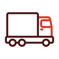 Land Transportation Vector Thick Line Two Color Icons For Personal And Commercial Use.