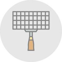 Grilling basket Vector Icon Design