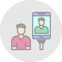 Selfie Vector Icon Design