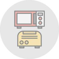 Kitchen appliance Vector Icon Design