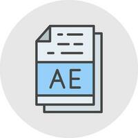 ae vector icono diseño