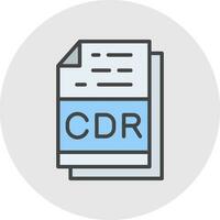 Cdr File Format Vector Icon Design