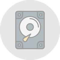 Hard disk drive Vector Icon Design