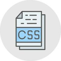 Css File Format Vector Icon Design