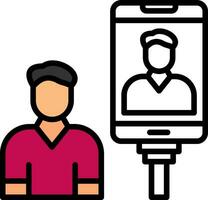 Selfie Vector Icon Design