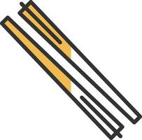 Chopsticks Vector Icon Design