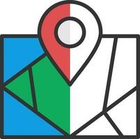 Map Vector Icon Design