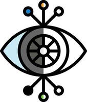 Cyber eye Vector Icon Design