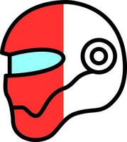 diseño de icono de vector de casco