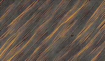 Abstract black background with golden light lines. AI Generative photo