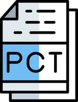 Pct File Format Vector Icon Design