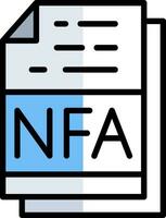 nfa vector icono diseño