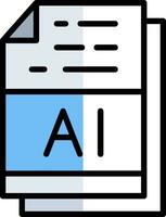 AI File Format Vector Icon Design