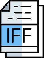 IFF File Format Vector Icon Design