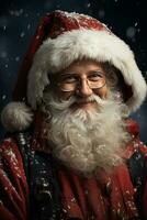 Papa Noel claus retrato, creado con generativo ai foto