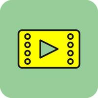 Video player Vector Icon Design