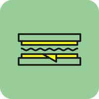 diseño de icono de vector de sándwich