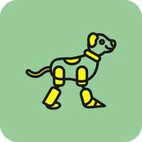 Robot dog Vector Icon Design