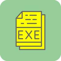 Exe File Format Vector Icon Design