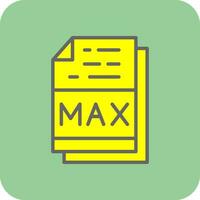Max File Format Vector Icon Design