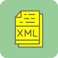 xml archivo formato vector icono diseño