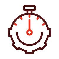 Time Management Vector Thick Line Two Color Icons For Personal And Commercial Use.