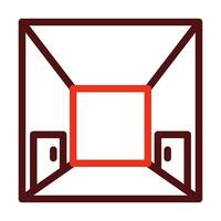 Hallway Vector Thick Line Two Color Icons For Personal And Commercial Use.