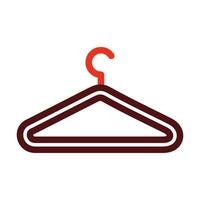 Hanger Vector Thick Line Two Color Icons For Personal And Commercial Use.