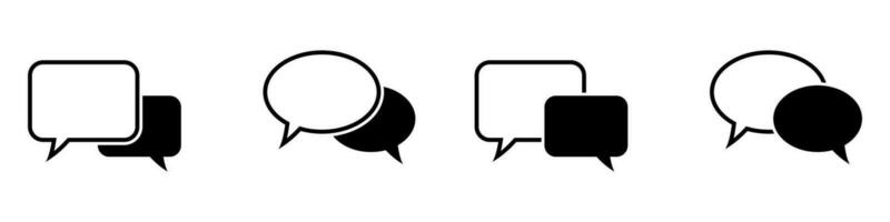 Chat icon. Talk bubble speech sign. Comment icon. Message, speech bubble vector icon.