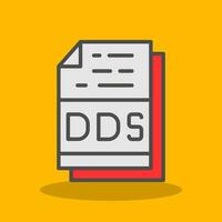 Dds File Format Vector Icon Design