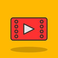 Video player Vector Icon Design