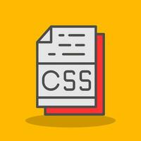 Css File Format Vector Icon Design