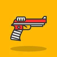 pistola vector icono diseño