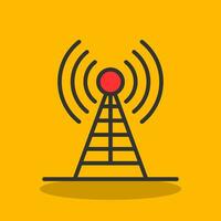 Radio antenna Vector Icon Design