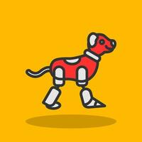 Robot dog Vector Icon Design