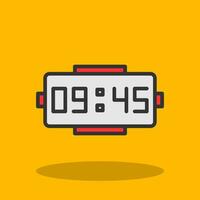 Digital clock Vector Icon Design
