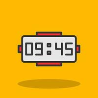 Digital clock Vector Icon Design