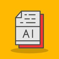 AI File Format Vector Icon Design