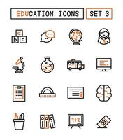 Set Of School And Education Icons vector